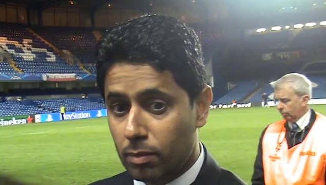Nasser Al Khelaifi revient en zone mixte après PSG-Chelsea (2-0)