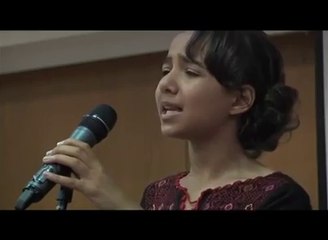 Bibi Naz Balochi little girl singing an English song