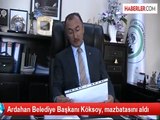 Ardahan Belediye Başkanı Köksoy, mazbatasını aldı