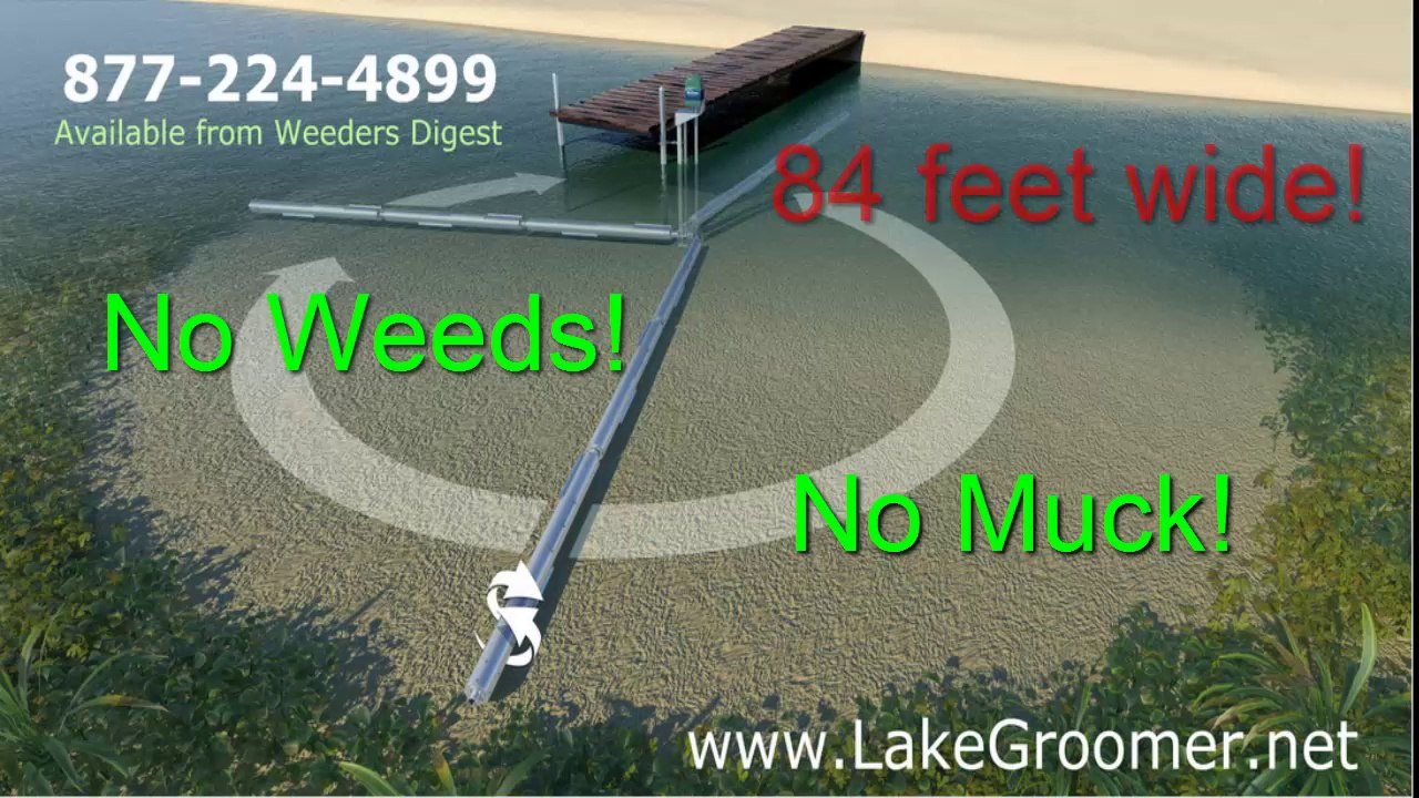 LAKE WEED CONTROL with Lake Groomer