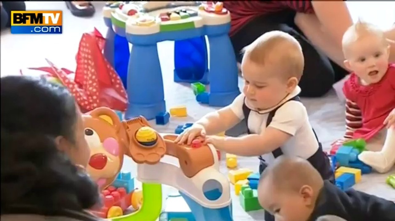 Séance de jeu pour le premier voyage officiel du prince George - 09/04