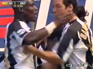 Del Piero rovesciata Trezeguet Goal vs Milan