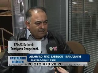 TANSİYON RAHATSIZLIĞI VARDI ŞİFALI BİTKİLERİ KULLANDI