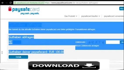 PaySafeCard Generator March 2014 Link Download