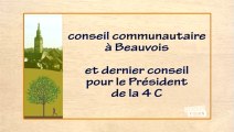 Derniére réunion pour Gérard DEVAUX Président de la Communauté de Communes