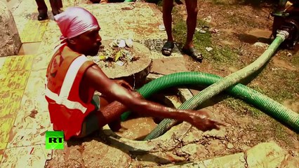 Video: Ground crumbles underfoot as apocalyptic floods sweep India