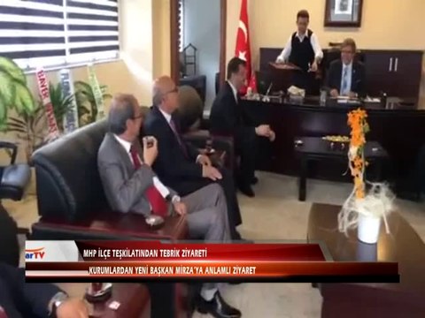 MHP İLÇE TEŞKİLATINDAN TEBRİK ZİYARETİ