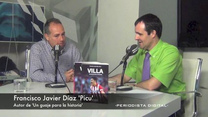 Francisco Javier Díaz, autor de 'David Villa, el Guaje que hizo historia'. 8-4-2014