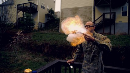 Fire Breathing With Corn Starch