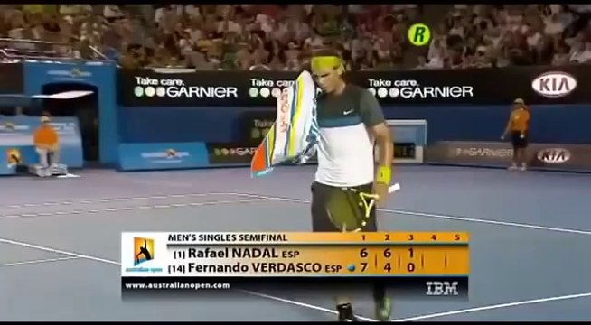 Australian Open 2009 1/2 FINAL - Rafael Nadal vs Fernando Verdasco FULL MATCH