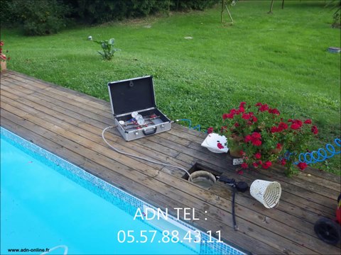 détection de fuite liner piscine skimmer