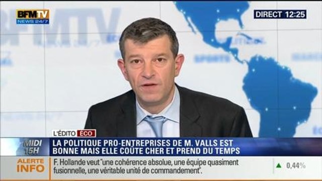 L'Édito éco de Nicolas Doze: La politique pro-entreprise de Manuel Valls est bonne mais coûte cher - 09/04