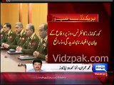 Corps Commanders Conference ends -  expressed displeasure over Khwaja Asif's statement