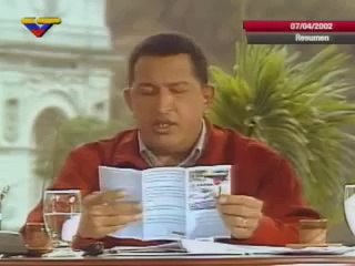 (Vídeo) Hugo Chávez en Aló Presidente # 101 del 07.042002