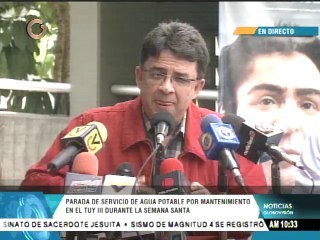 Zonas de Caracas y Los Valles del Tuy estarán 3 días sin agua por mantenimiento