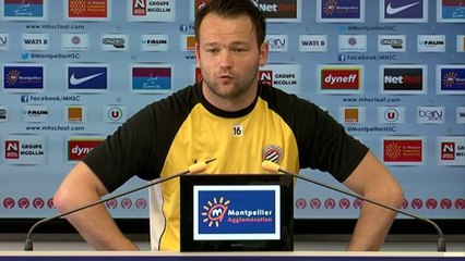 Geoffrey Jourdren avant MHSC-OM (33e journée L1)