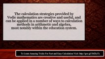 trick  vedic maths tricks youtube Fast Calculator