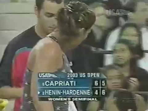 US Open 2003 1/2 FINAL - Justine Henin vs Jennifer Capriati FULL MATCH