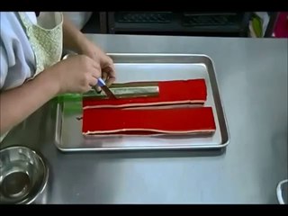 Gelatina de rayas 1-4.- Recetas de LuzMa