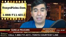 New Orleans Pelicans vs. Phoenix Suns Pick Prediction NBA Pro Basketball Odds Preview 4-9-2014