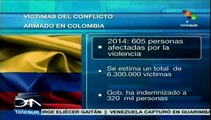 Ofrecen cifras producidas por la guerra en Colombia