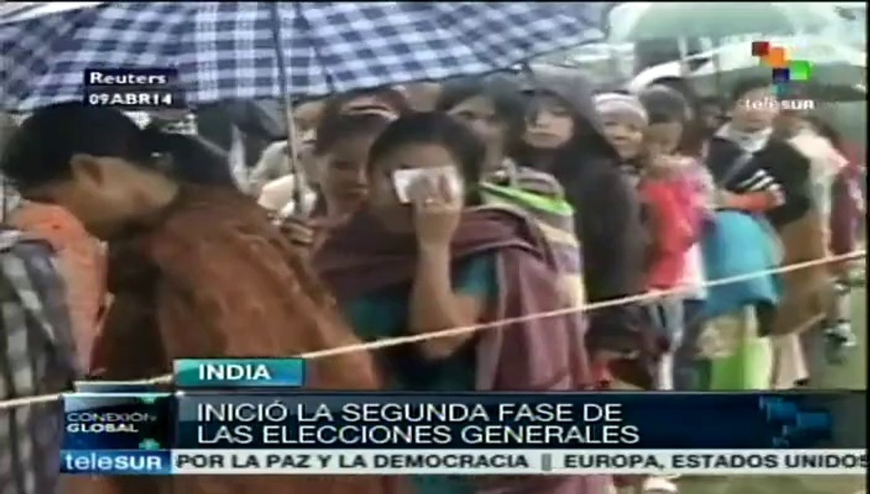 Convocados a 2ª fase electoral 800 millones de ciudadanos de India