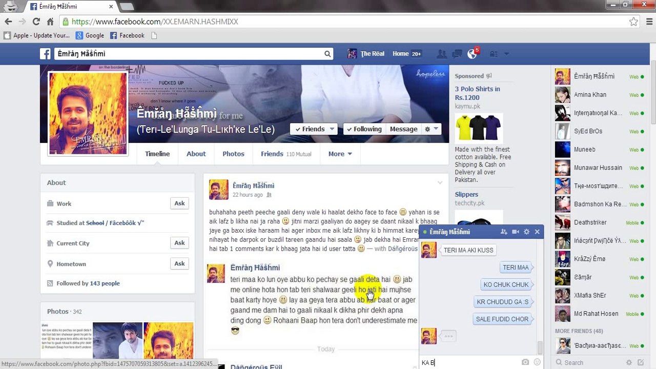 Êmřåŋ Ħẵṧĥmì KAISA FEEL KR RAHA HA MERA BCHA KASIE DARDNAK CHUDAYE HEIN