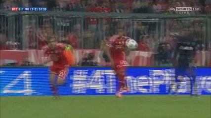 Patrice Evra Goal ~ Bayern vs ManUtd 0-1 09/04/2014