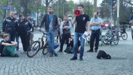 Mahnwache für Frieden - Dresden - 07.04.2014 Teil 1
