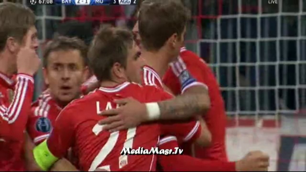 هدف بايرن ميونيخ الثاني في مانشستر يونايتد - دوري أبطال أوروبا - 9/4/2014