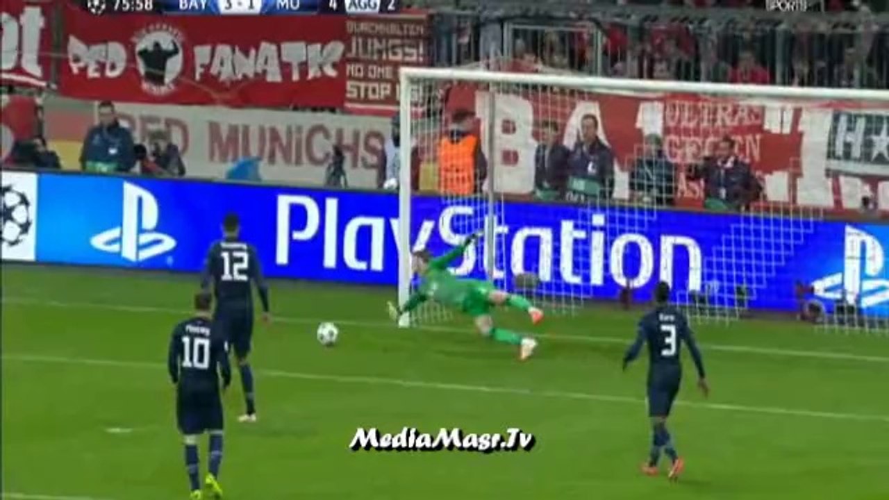 هدف بايرن ميونيخ الثالث في مانشستر يونايتد - دوري أبطال أوروبا - 9/4/2014