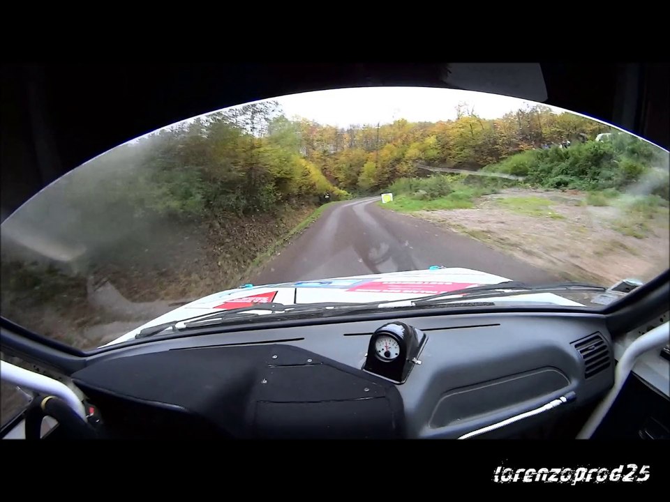 rallye de la vallee de l ognon 2013 es1 camera embarque 205 rallye F2000.12 Bourgeois-Peterlini