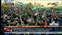 Inaugura Cristina Fernández nuevas facultades en Universidad la Plata