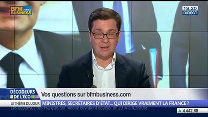 Ministres, secrétaires d’Etat… Qui dirige vraiment la France ?, dans Les Décodeurs de l'éco - 09/04 1/5