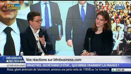 Ministres, secrétaires d’Etat… Qui dirige vraiment la France ?, dans Les Décodeurs de l'éco - 09/04 5/5