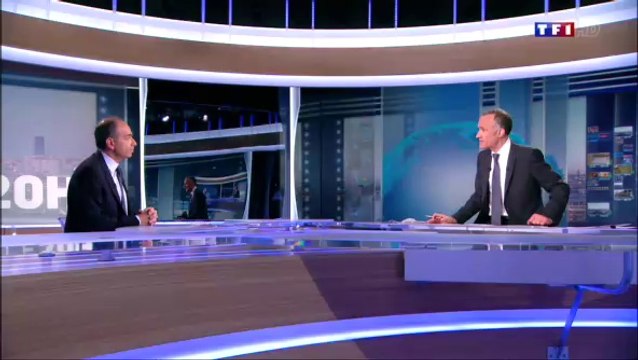 Jean-François Copé était hier soir l'invité du JT de TF1. [09.04.2014]