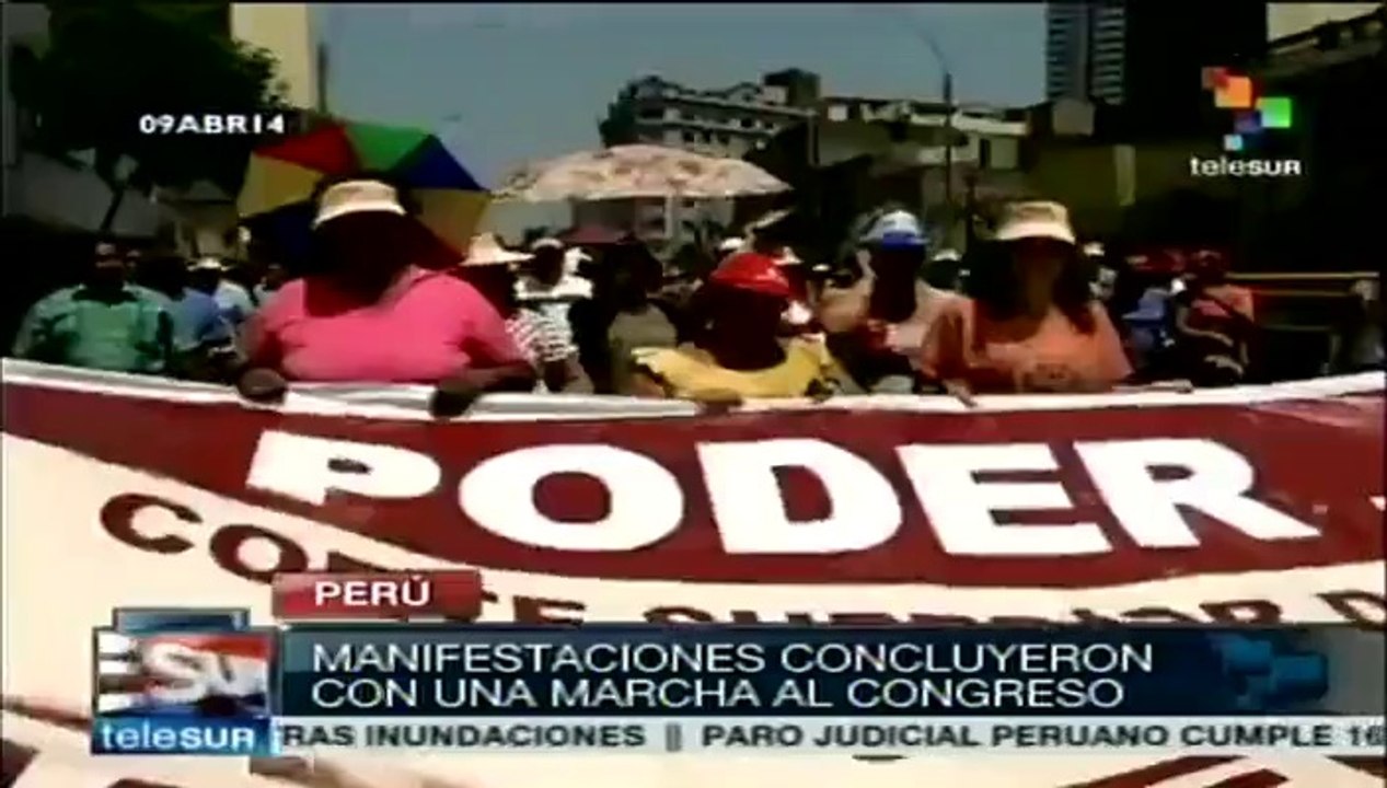 Continúa la huelga de los trabajadores judiciales en Perú