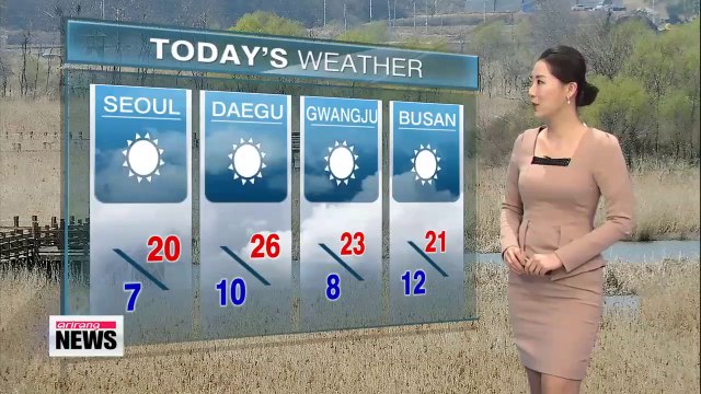 Foggy morning will turn to sunny skies, early summer like conditions