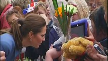 Kate meets crowds in Blenheim, New Zealand