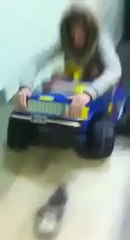 Toy car FAIL.... Down the stairs