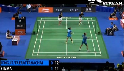 Singapore Open 2014: Maneepong/Sapsiree VS  Xu/Ma Set2