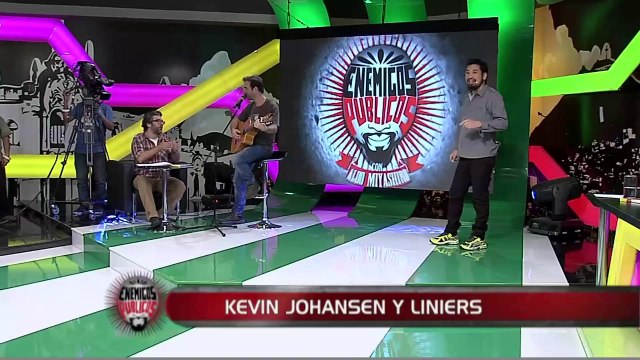 Presentación especial de Kevin Johansen y Liniers en Enemigos Públicos