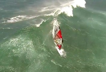 Windsurfing from a Drone