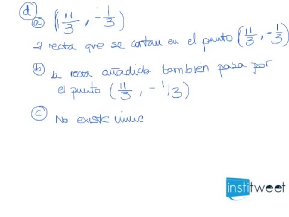 Interpretación geométrica de sistemas lineales
