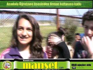 Anadolu Öğretmen lisesi ağaç dikti