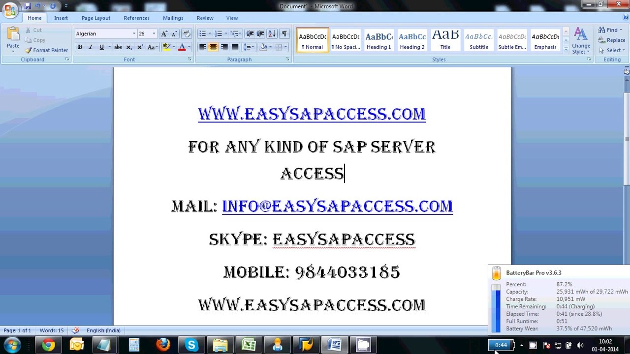 SAP FICO Server Access