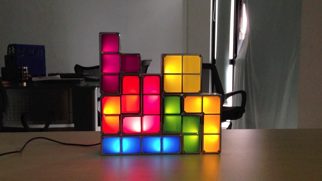 Creative Tetris LED Stackable Blocks Desk Lamp - TopBuy.com.au