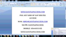 SAP BI,BO,BW Access Server Access