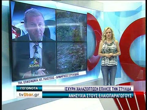 Ο Απόστολος Γκλέτσος για την χαλαζόπτωση