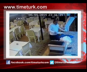 Yemek yediği lokantada hırsızlık yaptı